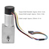 DC Worm Gear Motor 15mm Double Shaft Speed Reduction Drive