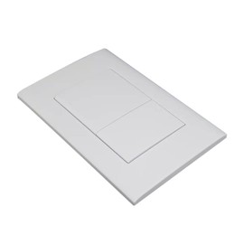 Wunderbad Push Plate Compatible with Geberit Duofix Sigma/Delta/Basic Actuator Plate for 2 Flushes (Matte White)