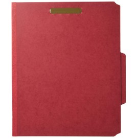 Nature Saver Tyvek Gusset Classification Folder, Red (NAT01051)