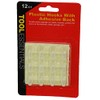 Tool Essentials 12pc Clear Plastic Hooks with Self Adhesive No