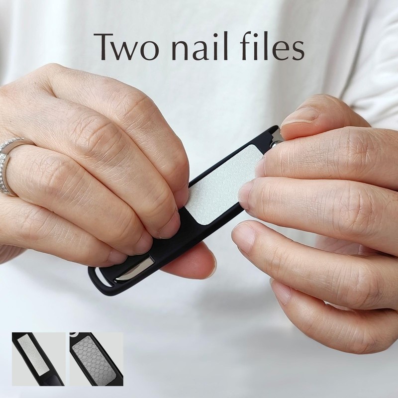 Konovo Nail Clippers for Women Travel, Nail Clippers with File,