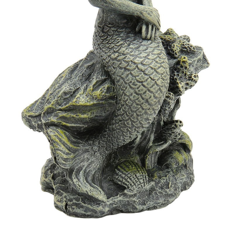 Aquarium Mermaid Statue Safe Resin Beautiful Fish Tank Mermaid Decor