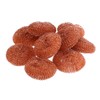 Yardwe Copper Scourer Kitchen Cleaning Sponge Pack of 10 (Golden)