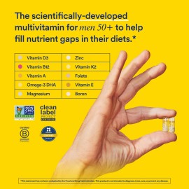 Ritual Multivitamin Para Hombres 50 Vegano Con Zinc Y D3                                                                                              