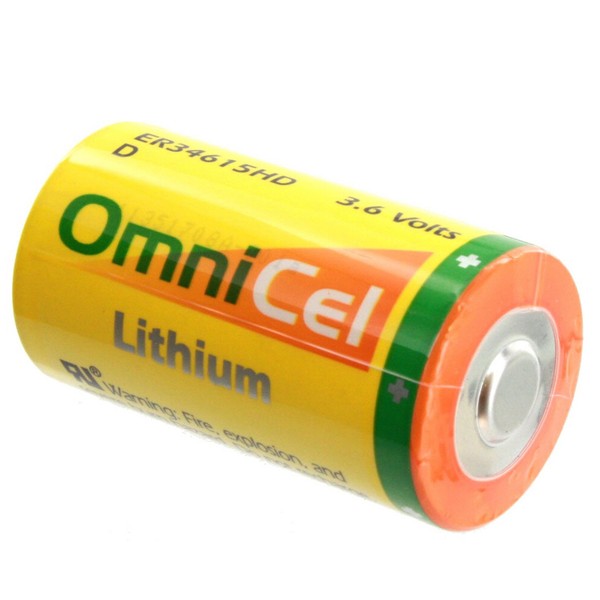 OmniCel ER34615HD 3.6V Size D Lithium Standard Terminal Battery