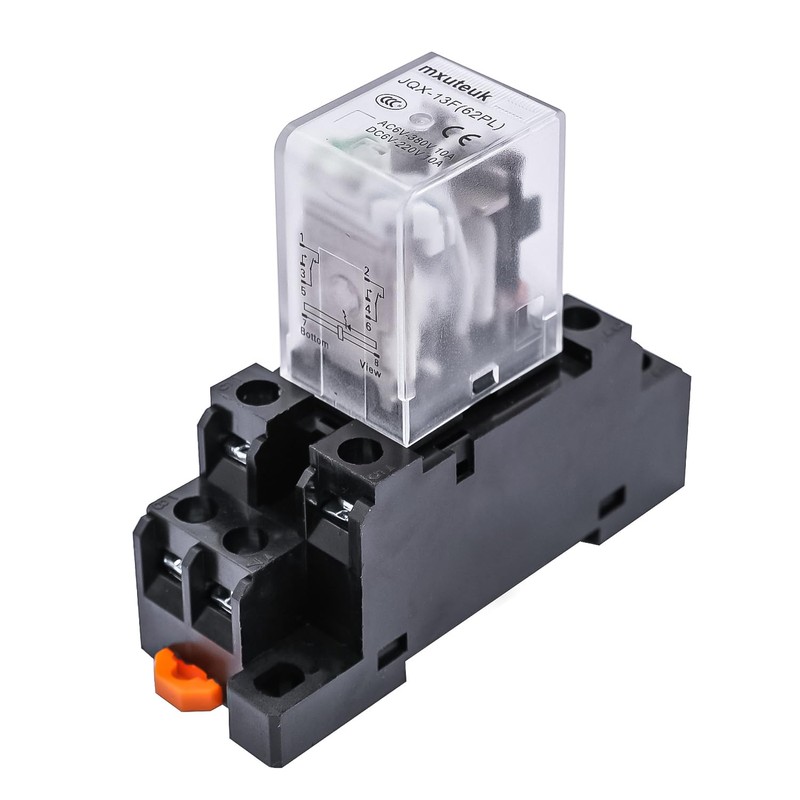 mxuteuk 2pcs JQX-13FL AC 220V Coil 8 Pin 10A DPDT