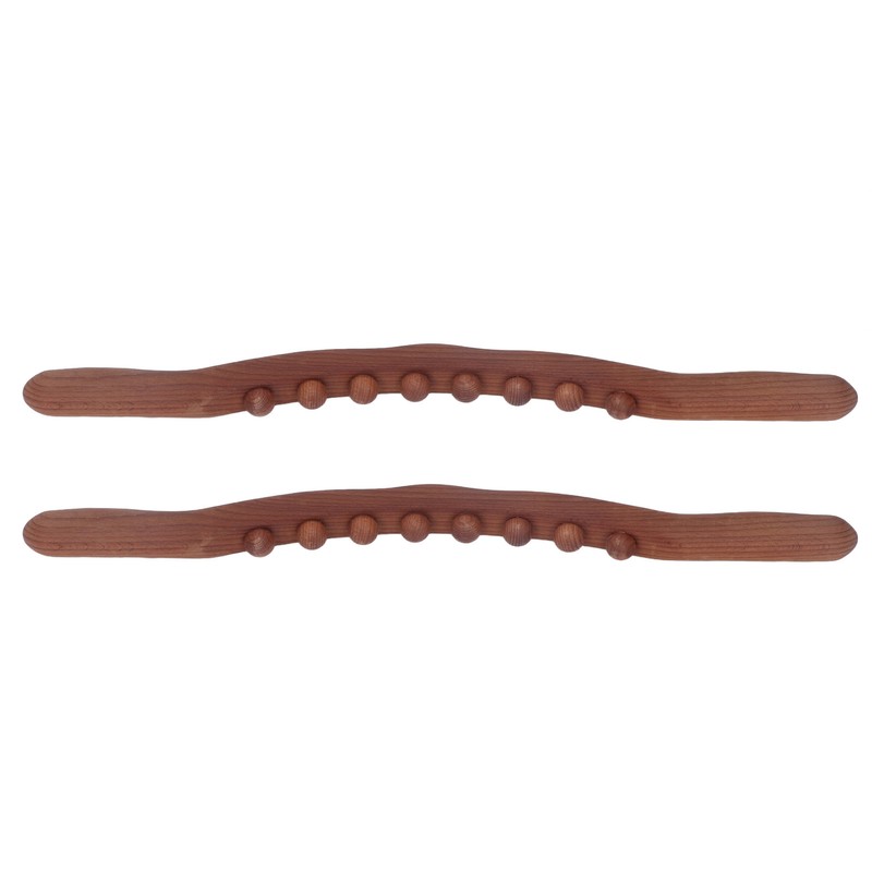 2Pcs Wooden Scraping Stick 8 Massage Dots Large Contact Multifunction