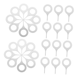 LABRIMP Sim Removers 100pcs Sim Card Removal Tool Portable Phone Card Picker Stainless Steel