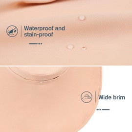 Sun Hats for Women with Neck Flap UPF 50+ UV Protective Fishing Hiking Hat Wide Birm Boonie Hat Women&Men Pink