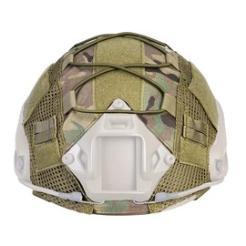 IDOGEAR Tactical Helmet Cover for Fast Helmet Helmet Cover for Airsoft Helmet in Size M/L, Military Paintball Hunting Shooting Gear - 500D Nylon - Without Helmet (Camo)