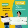 (2 Pack) Big Checks For Presentations | 36 x 16"