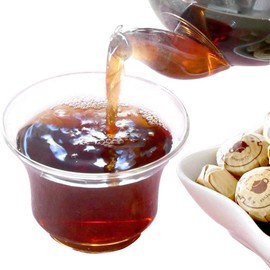 Pu'er Tea, Bi Katsuhitsu Pu'er Tea, Aged Pu'er Tea, Value Size, Approx. 0.1 oz (3 g) Grain Type x 30 Pieces