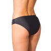 Aquarti Women's Bikini Bottoms with Side Ruffles, black
