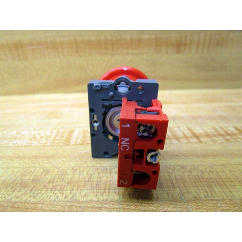 E-Stop Push Button, Non-Ill, 22Mm, 1Nc, Red