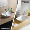 Fine Fixtures Boat Shape (A) Vessel Sink Vitreous ChinaWhite