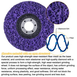 6 Packs 4-1/2" x 7/8" Strip Discs Stripping Wheel Fit Angle Grinder Clean and Remove Paint Coating Rust Welds Oxidation