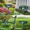 CKUKARM 2 Pack Solar Ultrasonic Animal Repellent Outdoor Cat Squirrel