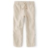 Gymboree,and Toddler Drawstring Linen Pants,Bisquit,2T