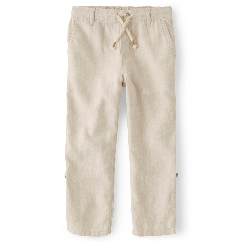 Gymboree,and Toddler Drawstring Linen Pants,Bisquit,2T