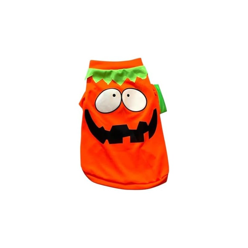 Disfraz de Halloween para perro – Playera Calabaza Naranja y