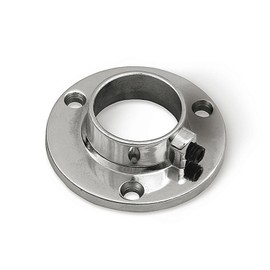 D25 (pack of 4 pcs) Furniture clothes end Wardrobe rail stock 25 mm chromed Round tube pipe from metal holder