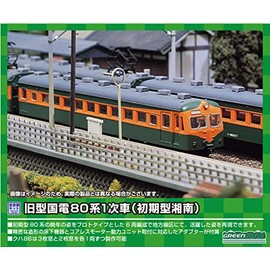 Green Max N Gauge Old JR 80 Series Primary Car (Early Shonan), 6-Car Construction Set, 212 Railway Model Train