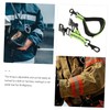 Sosoport 2pcs Reflective Firefighter Glove Straps Safety Clips for Gloves
