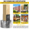 8"x8" (Actually 7.5"x7.5") Heavy Duty U-Shaped Fence Post Holder Bracket,