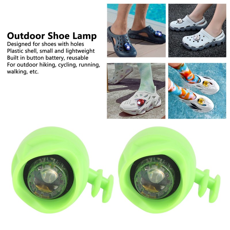 2PCS Mini Shoe Headlights Outdoor Sport Shoe Lamp for Hiking