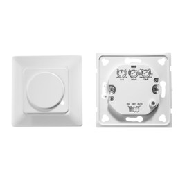 Huber Motion 180° Motion Detector, White, Recessed, Flush-Mounted, Energy-Efficient