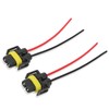2pcs Fog Light Connector H11-1 Headlight Connector ABS Headlight Wiring