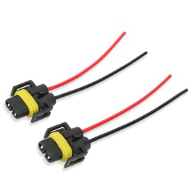 2pcs Fog Light Connector H11-1 Headlight Connector ABS Headlight Wiring Harness Fog Light Socket for Industrial Equipment Vehicles Ships
