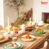 Sweese Plates and Bowls Sets, 18 Piece Dinnerware Set Porcelain