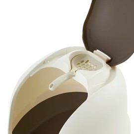 Richell: PAW TRAX Dome Hooded Litter Box - Brown - Enclosed Cat & Kitten Pan, Detachable Hood, Includes Scooper, Prevents Litter Scatter, 15x19x16