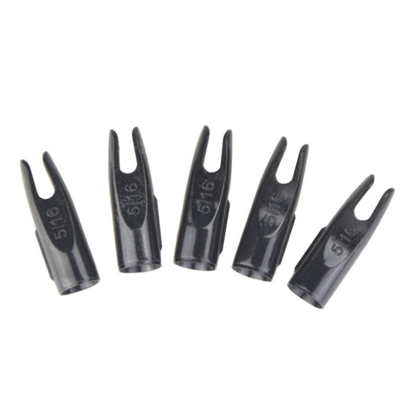 ZSHJG 50pcs Archery Plastic Arrow Nocks 5/16" Plasticnock Arrow Tails