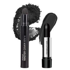 CHSEEO Root Touch Up Set - Hair Color Stick & Dye Pen, 2 Powder Shadows, Instant Gray Hair Coverage, Cover Hairline Precisely Naturally, Portable Grey Hair Concealer for Men Women, Sweatproof - Black