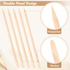 4.5 Inch Orange Wood Sticks for Nails, AHIER 100PCS Wooden
