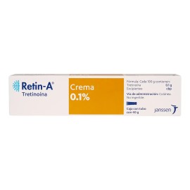 Tretinoína Janssen Crema 0.1 para Acné Arrugas Noche 45g                                                                                              