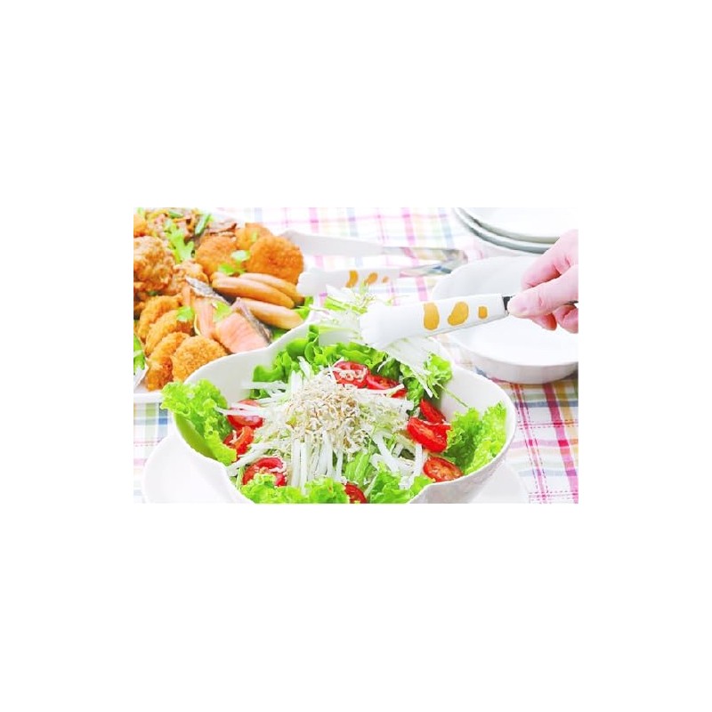 Tanabe Hardware Tabletop Tongs, Tora, White