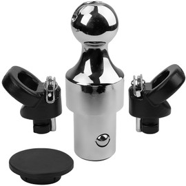 60638 Puck System Gooseneck Hitch Ball with 2 Safety Chain Anchor Kit Fit for Dodge RAM 2500 3500 2013-2023, 38000 lbs GTW/ 9500 lbs VTW, 2-5/16-Inch Gooseneck Ball