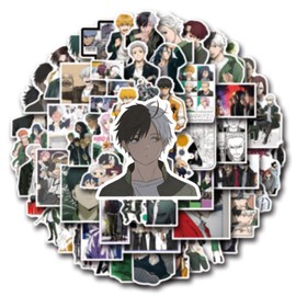 Wind Breaker Stickers 55Pcs Japanese Anime Stickers for Water Bottle Waterproof Vinyl VSCO Decals for Kids Teens and Adults