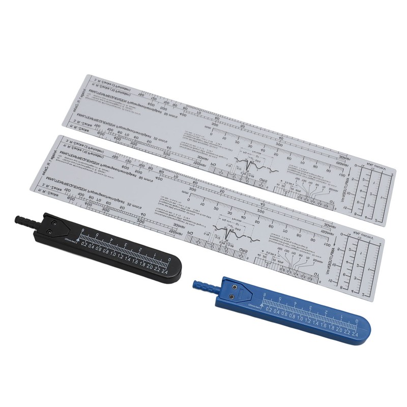 2 Sets EKG Calipers and EKG Ruler Combination Set Electrocardiogram
