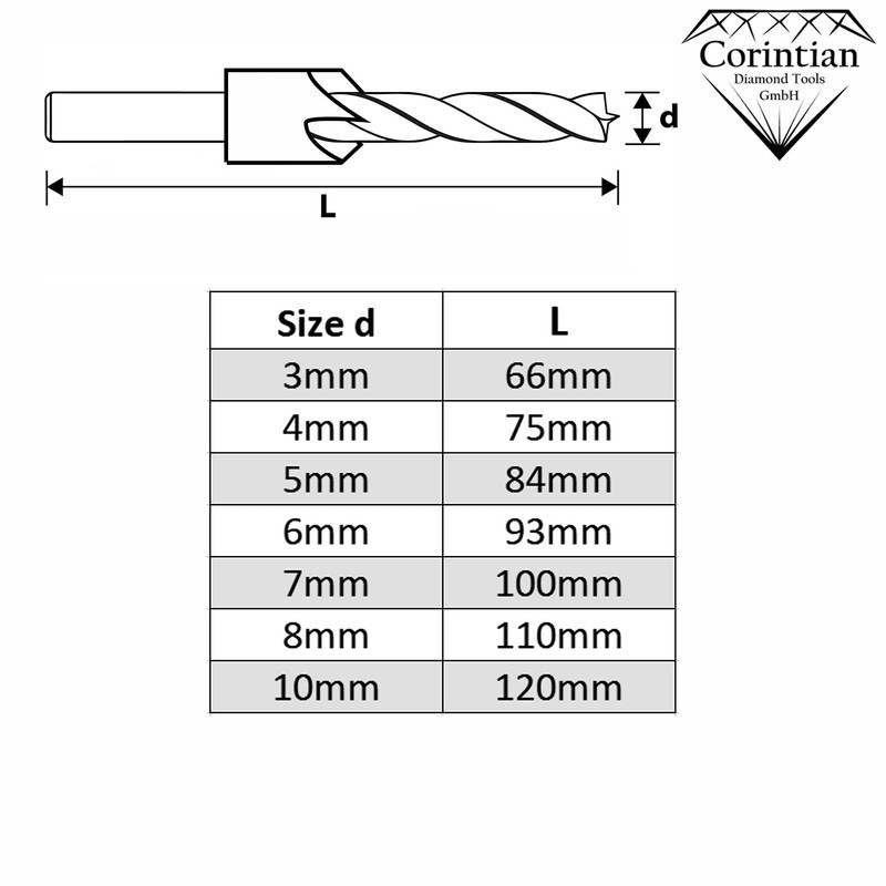 Corintian HSS Countersink Drill Bit Diameter 3 to 10 mm,