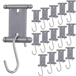 MorningRo 14 Pcs Rv Awning Hooks for Piping Rail 5/6 mm 7/8 mm Double Sided Rv Awning Light Clips Camper Light Holders for Camping Tent Indoor and Outdoor Supplies