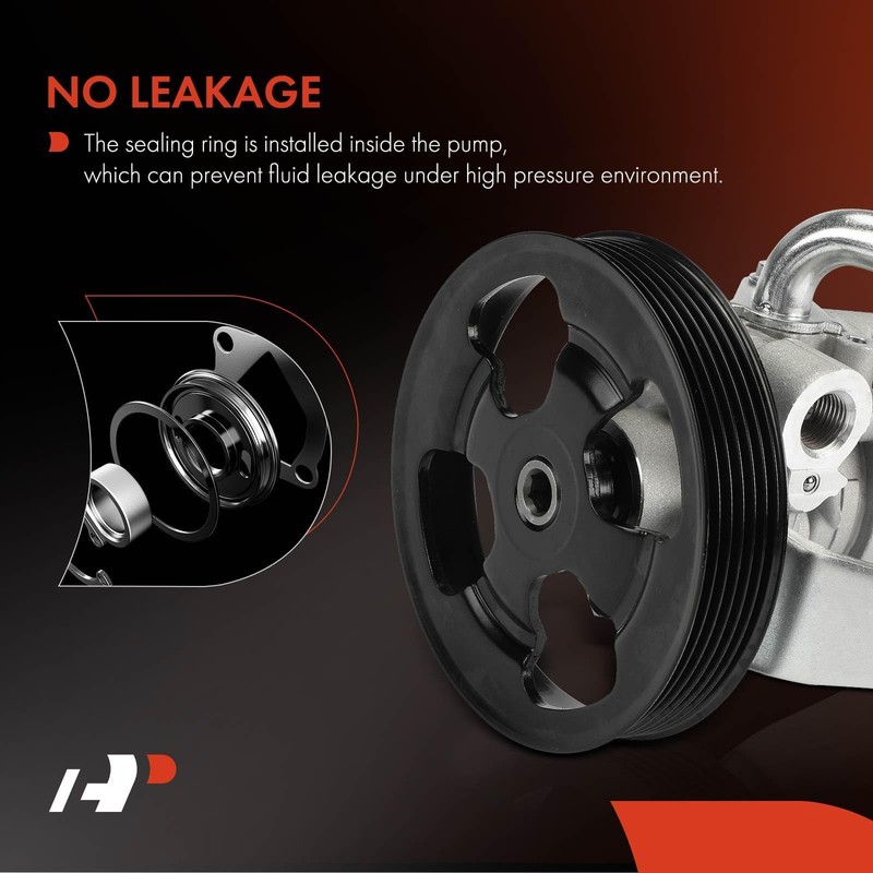 A-Premium Power Steering Pump, with Pulley, Compatible with Infiniti G35