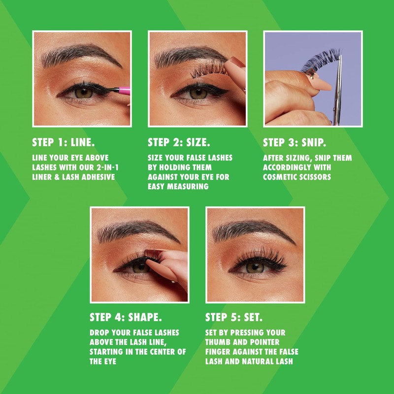 NYX Professional Makeup False Eyelashes, Durable, 12 Hours Wearing Time,