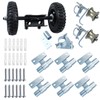 Wall Mount 6" Wheels Rolling Gate Hardware Kit | Sliding