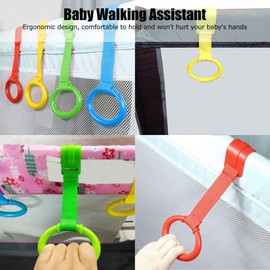Baby Pull Up Bar, Ergonomic Design Plastic Material Baby Pull Up Rings for Cribs for Toddler for Families