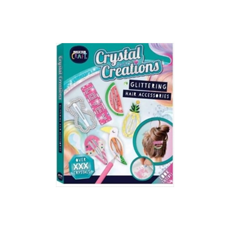 Hinkler Curious Craft Crystal Creations Glittering Hair Accessories Kit
