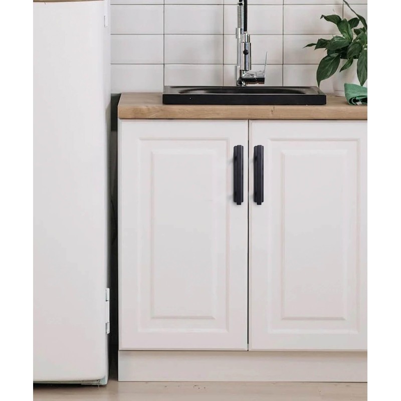 RVPEKUPE 2 Pack Self Adhesive Cabinet Handles Matte Black No